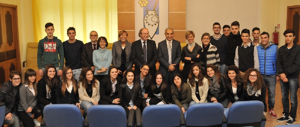 Gli studenti del Fermi di Vittoria in Camera di Commercio