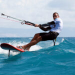 Slalom kiteboarding