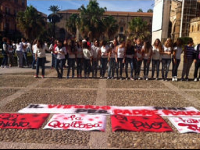Flash mob in ricordo beato Puglisi