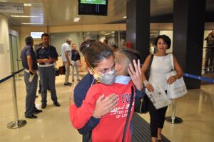 L’arrivo di Mariella a Comiso