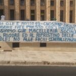 Striscione di protesta contro Crocetta a Ragusa