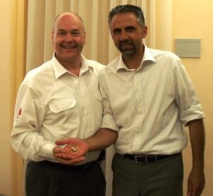 Il sindaco e Stephen Gregory
