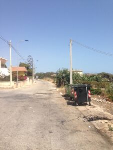 Il luogo dell’incendio al materasso
