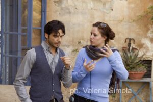 Marco Bocci e Alessia scarso sul set