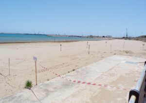 la spiaggia sequestrata