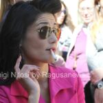 Barbara sul set del film Italo (ph
