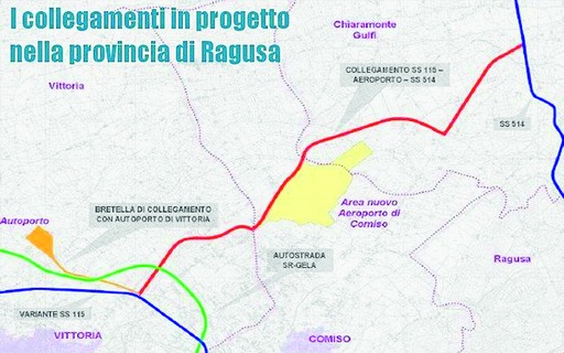 Aeroporto di Comiso, 4 anni di lavoro per le strade al servizio