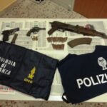 Le armi sequestrate
