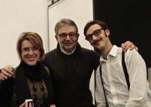 Francesco Lucifora jr insieme ai curatori