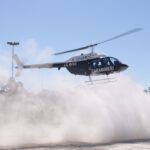 L’elicottero dei carabinieri