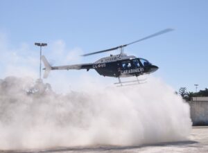 L’elicottero dei carabinieri