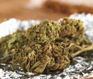 Marijuana in carta stagnola