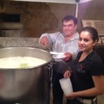 La preparazione della ricotta