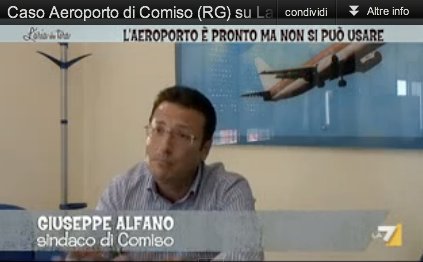 Aeroporto di Comiso, il video dell’inchiesta su La 7