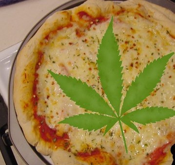 Caucana, pizza alla marijuana