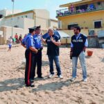 I carabinieri in spiaggia