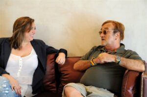 Franca Antoci e Lucio Dalla in salotto