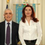 Tiziana Moncada col sindaco Rustico