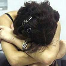 Donna picchiata