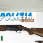 Il fucile sequestrato