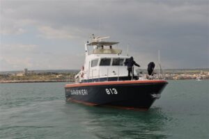 La motovedetta dei carabinieri