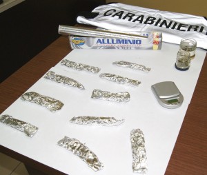 La droga sequestrata