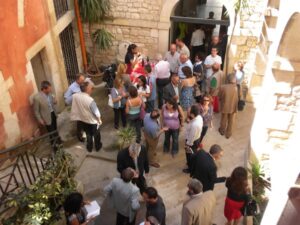 Il cortile di Palazzo Campailla