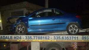 Una delle auto coinvolte