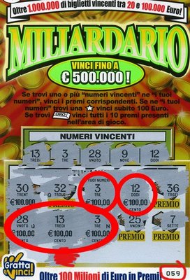 A Monterosso altra vincita di 10 mila euro al Gratta e Vinci