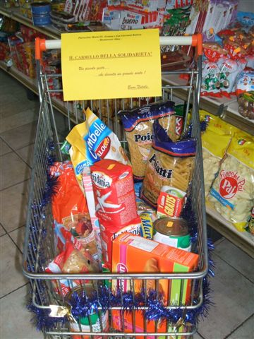 Il carrello della solidarietà a Monterosso Almo