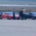Le Ferrari all'aeroporto di Comiso