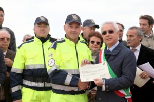 L'inaugurazione dell'area di protezione civile a Ispica
