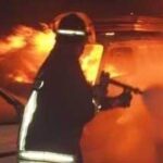 Incendio furgone