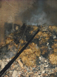 Incendio immobile rurale