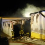 Incendio capannone Ispica