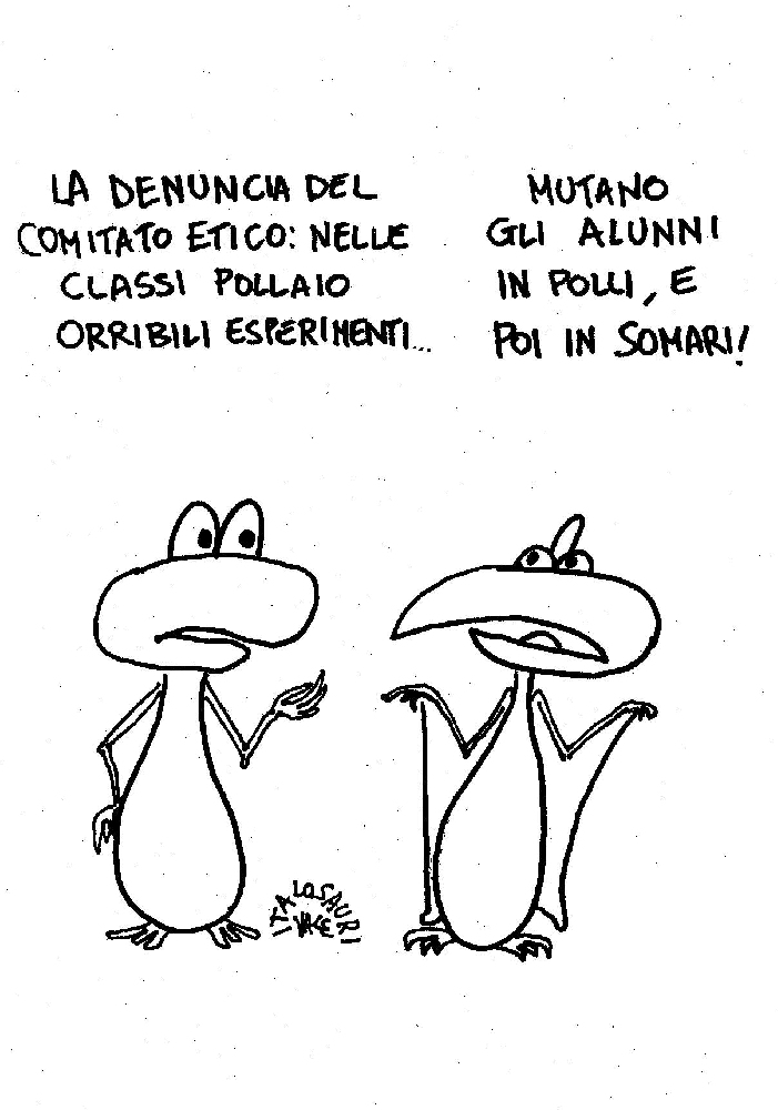 Modica, classe pollaio, la vignetta di Valeriano