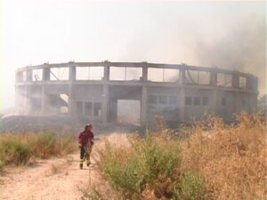 Pala Roma, Comiso, incendio