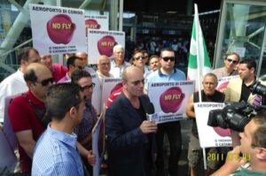 La manifestazione a Catania
