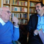 Andrea Camilleri e Peppe Savà a casa Camilleri