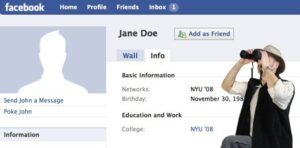 Stalking su Facebook