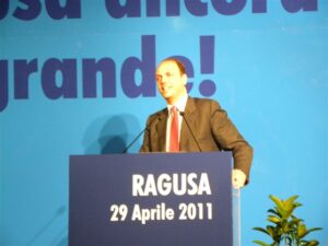 Angelino Alfano a Ragusa