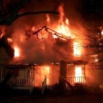 Incendio villa