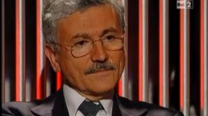 Massimo D'Alema ad Annozero