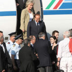Berlusconi sull'aereo