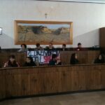 L'aula consiliare occupata
