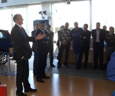 Il presidente di Ford Italia a Ragusa Il presidente di Ford Italia a Ragusa