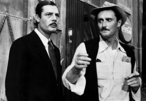 Mastroianni e Germi sul set di Divorzio all'Italiana