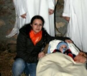 Veronica e Loris al presepe vivente