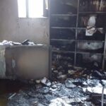 L'ufficio protocollo incendiato