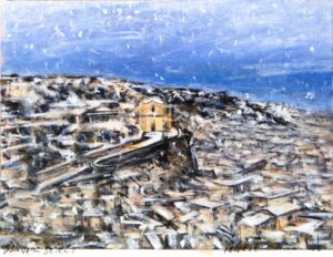 Scicli innevata, di Franco Polizzi